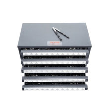 Drill Bit Dispenser Cabinet 5-Drawer Steel Organizer for #1-#60 Drill Bits Stackable with Labels