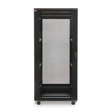 36" 27U Linier Server Glass/Vented Doors Cabinet 3100-3-001-27