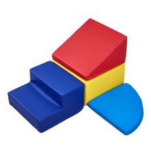 Climbing Toys, 4-Piece Foam Set for Toddlers, PU Leather Indoor Playset for Crawling & Sliding for Kids