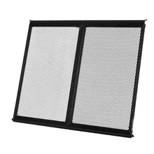 24.5 × 20 Inch RV Screen Door Protector Aluminum Alloy Grille Breathable Mesh (Black)