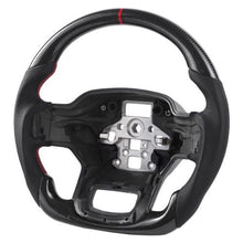 Ford F-150 Steering Wheel 2021–2024 Carbon Fiber Flat-Bottom Design Non-Slip Leather Grip Black