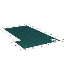 20x38 ft Inground Pool Safety Cover with Right Step Mesh Winter Cover with Hardware