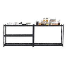 5-Tier Industrial Metal Shelving Unit Black