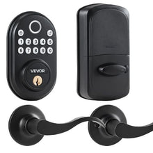 Electronic Fingerprint Door Lock with Keypad, Lever Handle & Backup Key