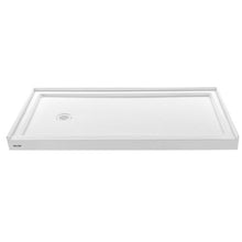 60 x 30 Inch Shower Pan Single Threshold Shower Base with Right Drain (White)