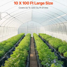 10 x 100' Ft 10 Mil Thick Plastic Sheeting Roll Plastic Drop Cloth Painters Tarp Multi-Purpose Plastic Sheeting Heavy Duty