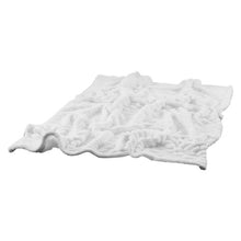 Fleece Throw Blanket 50 x 60"Soft Flannel Blanket Lightweight Throw (White)