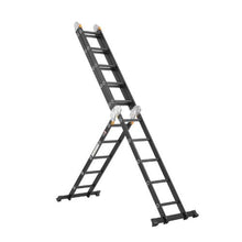 7-in-1 Folding Ladder 19 FT Multi-Purpose Extension Ladder A-Frame 5-Step Telescoping Ladder 330 LB Capacity