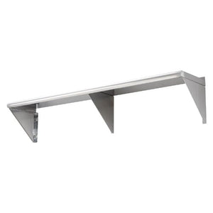 18 X 72 In Stainless Steel Shelf Wall Mounted Floating Shelving with Brackets for Kitchen WMS1872