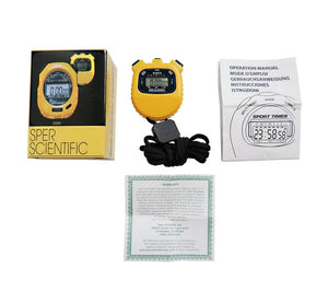 Water Resistant Stopwatch Yellow 810012