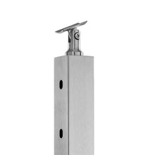 42" Stainless Steel Stair Cable Rail Post Silver (1-Pack)