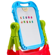 2-in-1 Kids Art Easel Double-Sided Magnetic Whiteboard Chalkboard Rotating