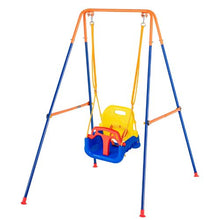 3-in-1 Toddler Swing Set with Foldable Metal Stand & Sandbags – Indoor/Outdoor for Kids & Teens