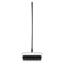 21-Inch Rolling Lawn Aerator 33 Iron Spikes Detachable Handle Heavy-Duty