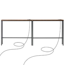 Behind Couch Narrow Console Table with Power Outlets 2-Pack
