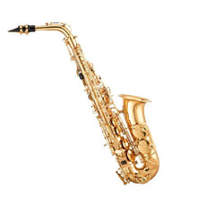 E Flat Alto Saxophone, 23-Key Brass Beginner Kit with Carrying Case (Gold)