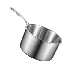 4 QT Stainless Steel  Saucepan with Glass Lidfor Oven Dishwasher Induction Cooker