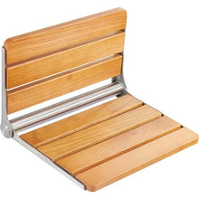 Folding Oak Shower Seat Wall-Mounted 440 LB Capacity