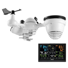 7-in-1 Wi-Fi Weather Station 7.5-Inch VA Display Solar-Powered Sensor Wind Rain Temperature & Humidity Monitoring