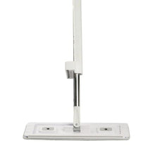 Self-Wringing Microfiber Flat Mop with 4 Reusable Pads for Hardwood & Tile Cleaning