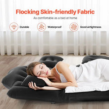 73.2x44.5x4.7 Inch Inflatable Car Air Mattress with Built-in Pump Black
