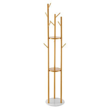 Freestanding Coat Rack with Quartz Stone Base & 9 Hooks – Modern Clothes Stand for Entryway Bedroom Office