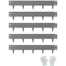 39 x 4 Inch Rust-Resistant Garden Edging Border Steel Landscape Edging ZY-39X4 (Pack of 5)