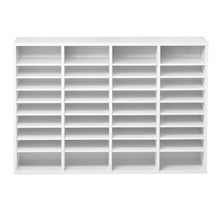 36 Compartment Desk Literature Organizer File & Mail Sorter – (White)