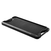 492x218 mm Black Reversible Iron Griddle for Indoor/Outdoor Stove Top Burner Gas Camping BBQ