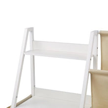 3-Tier Kids Bookshelf with Sling Book Rack & Storage Bag Toy Storage Organizer for Kids Room