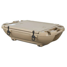 40 QT Floating Cooler with Dry Storage & Tow Rope Floating Ice Chest (Apricot)