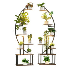 65.5in 7-Tier Plant Stand with Grow Lights Metal Indoor Plant Shelf with Timer & Adjustable Brightness
