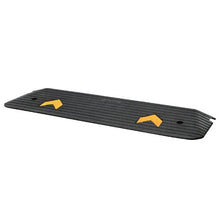 Upgraded Rubber Threshold Ramp 1" Rise Wheelchair Ramp Doorway, Natural Curb Ramp Rated for Wheelchair and Scooter