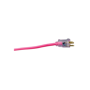 100 ft. 12/3 SJTW Outdoor Extension Cord w/ Light End Cool Pink 2579SW000A (Pack of 4)
