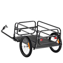 Heavy-Duty Bike Cargo Trailer – 160 lb Capacity Foldable Bicycle Wagon Cart with Quick-Release Hitch & 16" Wheels