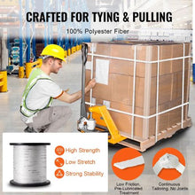 1/2" x 528' Flat Rope Polyester Printed Webbing Cable Pulling Tape