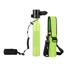 0.5L Mini Scuba Tank Portable Diving Cylinder with Bag & Lanyard Reusable Emergency Pony Bottle
