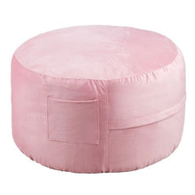 3ft Memory Foam Bean Bag Chair Dutch Velvet Cover (Pink)