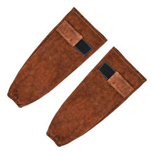 Cowhide Leather Safety Welding Sleeves – Heat & Flame Resistant Arm Guards for Welding Blacksmithing & Gardening