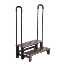 2-Step Hot Tub Steps with Handrail 32.3" Wide 550 lb Capacity Spa Stairs for Hot Tubs & Pools