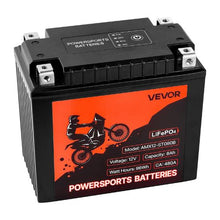 12V 8Ah LiFePO4 Motorcycle Battery Pre-Charged Maintenance-Free High Performance for ATV Motorcycle Jet Skis Scooter UTV