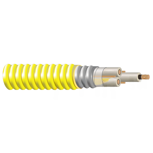 4/0 AWG 3C Type MV -105 Copper 2.4kV NLEPR Insulation 100% IL ARMOR-X Yellow PVC Jacket VFD Cable