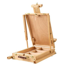 French Easel Foldable Portable Sketchbox Beech Wood Adjustable Height & Angle Drawer & Palette
