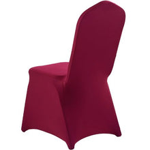 50PCS Burgundy Polyester Spandex Chair Covers Stretch Slipcovers for Wedding Party & Banquet Fits Chairs up to 20.08 x 17.72 x 37.4 Inches
