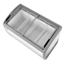 Commercial Ice Cream Display Case 12.8 Cu. Ft. -19 to 3°F 4 Baskets 2 Glass Doors