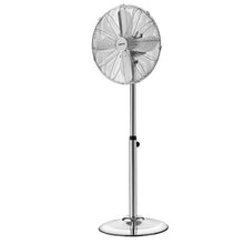 16-Inch Industrial Pedestal Fan - 1,450 CFM High Velocity 3-Speed Oscillating Standing Fan (Silver)