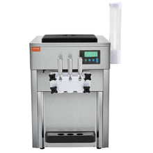 Countertop Soft Serve Ice Cream Machine 1800W 3-Flavor