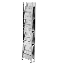 5-Tier Foldable Metal Storage Shelf 32 x 14 x 72 Inch (Grey)