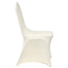 50PCS Stretch Spandex Folding Chair Covers Universal Fitted Slipcovers for Wedding Banquet & Party (Beige)