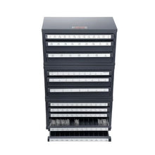 Drill Bit Dispenser Cabinet 3-Piece Stackable Organizer for 1/16-1/2 Letter A-Z & Wire Gauge #1-60